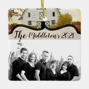 Ornamento XMAS Personalizado Rus do País da Raça S