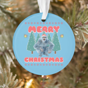 Ornamento Yeti Engraçado - Feliz Natal