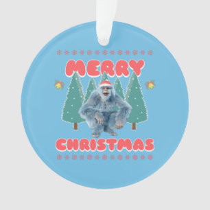 Ornamento Yeti Engraçado - Feliz Natal