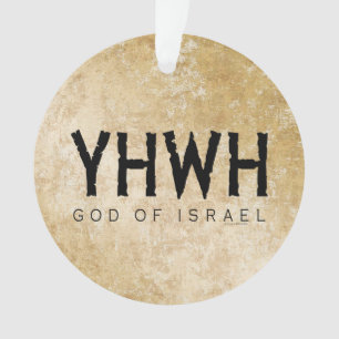 Ornamento YHWH (Jeová) Deus de Israel