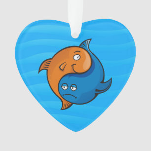 Ornamento Yin Yang Fish Cartoon