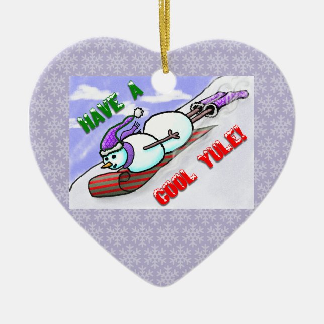 Ornamento Yule Snowman legal (Frente)