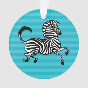 Ornamento Zebra acrílico 2