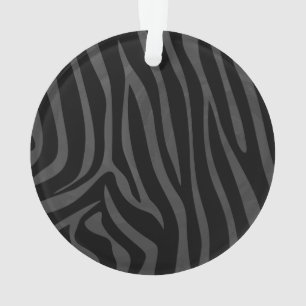 Ornamento Zebra Black e Cinza