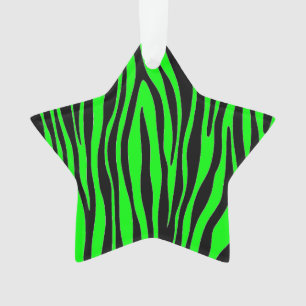 Ornamento Zebra verde limão