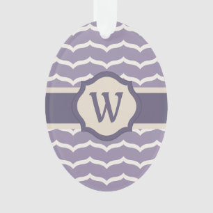 Ornamento Zigzag Acrílico Flourado