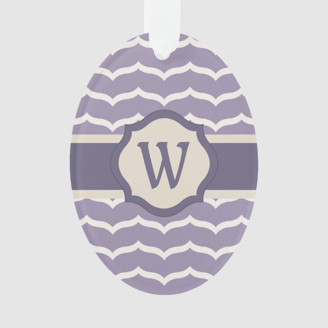 Ornamento Zigzag Acrílico Flourado (Frente)