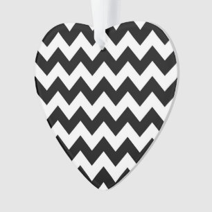 Ornamento Zigzag preto e branco
