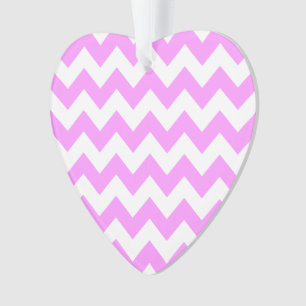 Ornamento Zigzag rosa e branco
