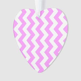 Ornamento Zigzag rosa e branco