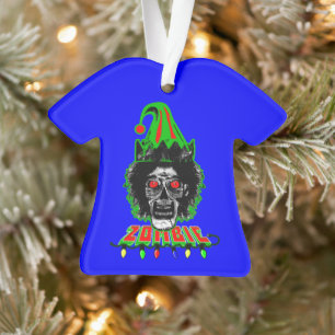 Ornamento ZOMBIE ELF em Azul