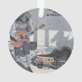 Ornamento Zombie Guitar Música Fantasia Arnaia Arnaço Acríli