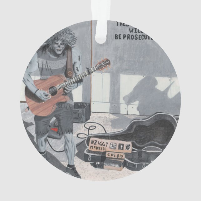 Ornamento Zombie Guitar Música Fantasia Arnaia Arnaço Acríli (Verso)