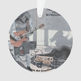 Ornamento Zombie Guitar Música Fantasia Arnaia Arnaço Acríli