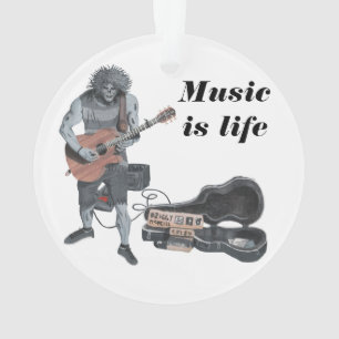 Ornamento Zombie Guitar Músico Fantasia Arnaia Arnaica