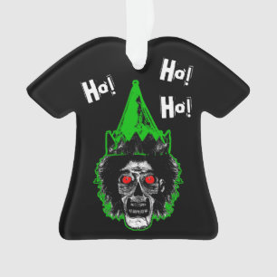 Ornamento Zombie! Ho! Ho! em preto