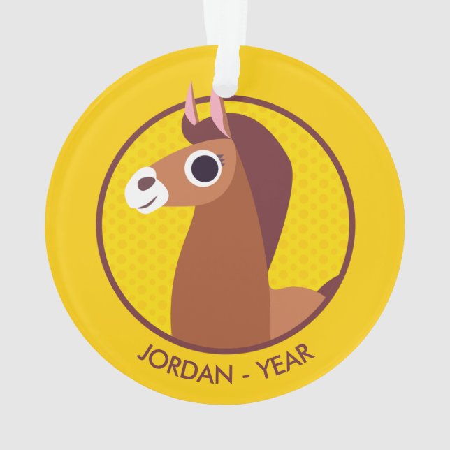 Ornamento Zora o cavalo (Verso)