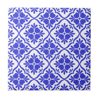 ornamentos azuis mediterrâneos vintage