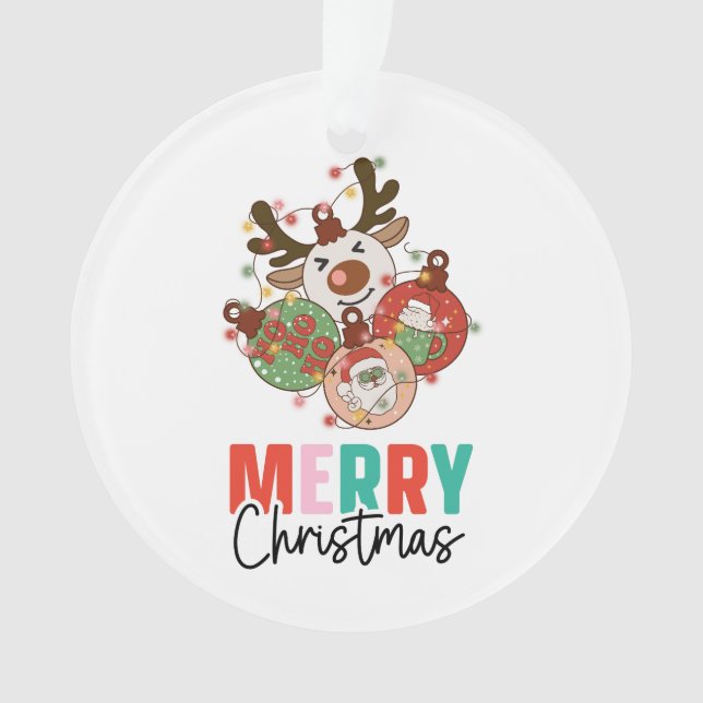 Ornamentos bonitos - Feliz Natal (Frente)
