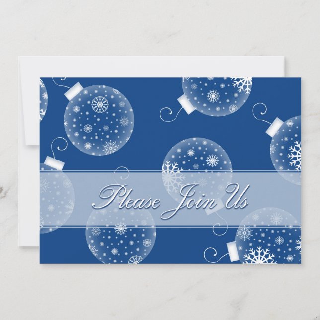 Ornamentos Cartões de Convite para Janto de Natal (Frente)