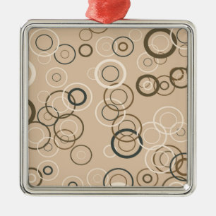 Ornamentos de Abstrato de Arte Retro Pop quadrados