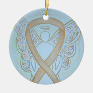 Ornamentos de Anjo da Fita de Sensibilização Dou