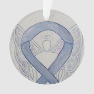 Ornamentos de Anjo da Fita de Sensibilização Mí