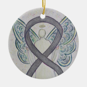 Ornamentos de Anjo da Fita de Sensibilização Sil