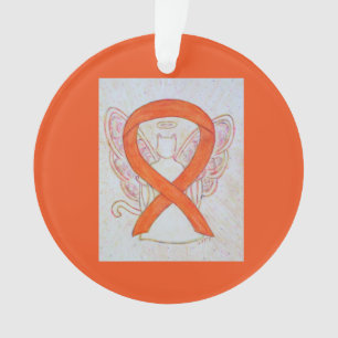 Ornamentos de Anjo de Fita de Sensibilização de Ga