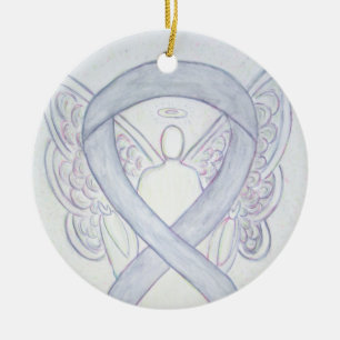 Ornamentos de Anjo de Fita de Sensibilização par