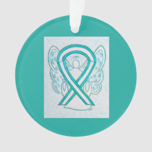Ornamentos de Anjo de Sensibilização do Cancer C