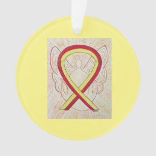 Ornamentos de Anjos da Fita de Sensibilização Ve