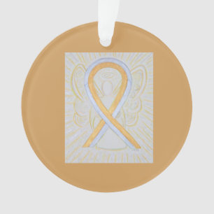 Ornamentos de Anjos de Fita de Sensibilização Pr