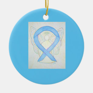 Ornamentos de Arte Anjo da Fita de Consciência do