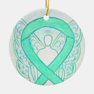 Ornamentos de Arte de Anjo da Fita de Sensibiliza