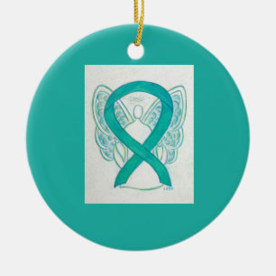 Ornamentos de Arte de Anjo da Fita de Sensibiliza