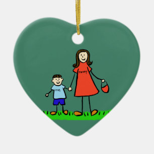Ornamentos de Arte Familiar de Mamães Personaliza
