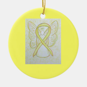 Ornamentos de Arte Personalizada de Angel com Sens