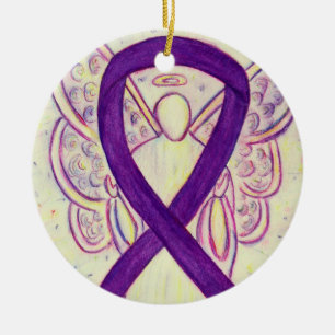 Ornamentos de Arte Personalizada de Angel com Sens