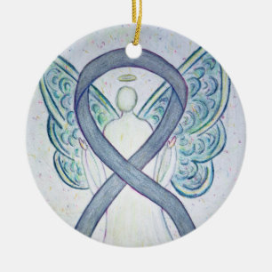 Ornamentos de Arte Personalizada do Anjo da Fita d