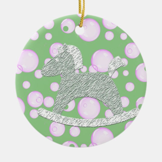 Ornamentos de Árvore Bebê de Cavalo Fogueiro (Frente)