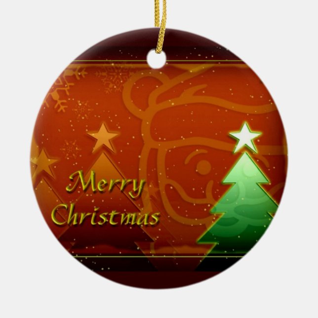 Ornamentos de Árvore de Natal (Frente)