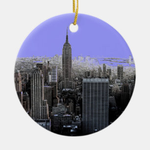Ornamentos de Árvore de Natal Nova Iorque