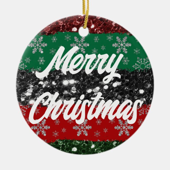 Ornamentos de Árvores de Natal africanos, Natal (Frente)