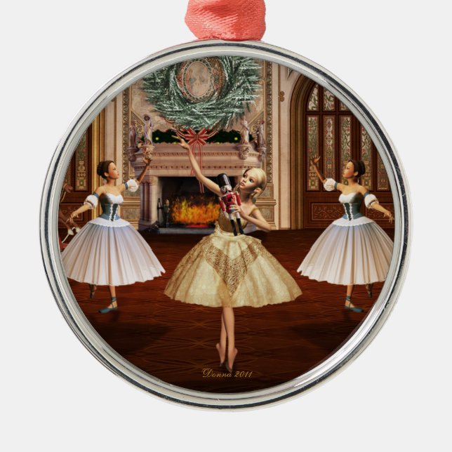 Ornamentos de Ballerinas Dançantes de Noz-cracker (Frente)