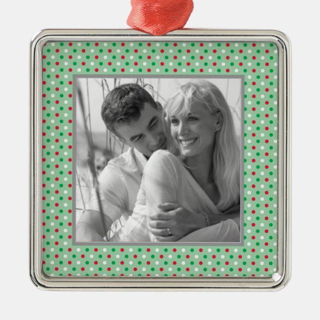 Ornamentos de Feriado de Fotografia Personalizados (Frente)