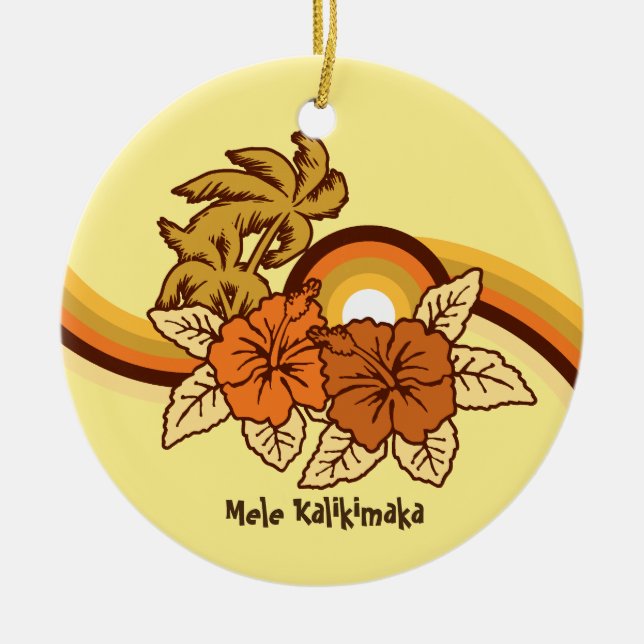 Ornamentos de Férias Safari surfando (Frente)