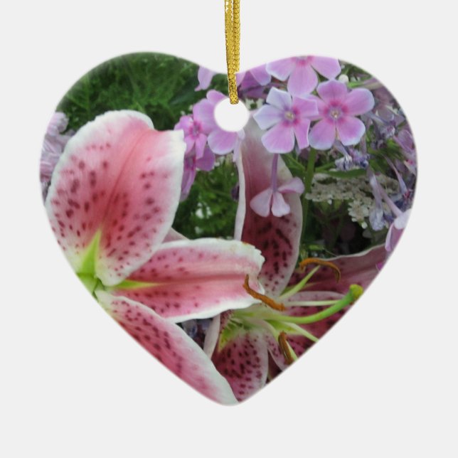 Ornamentos de Flores bonito (Frente)