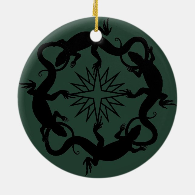 Ornamentos de Lizard Decoram Presentes de Répteis  (Traseira)