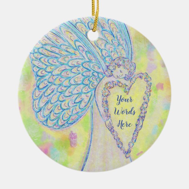 Ornamentos de presentes de Natal Personalizado do  (Frente)